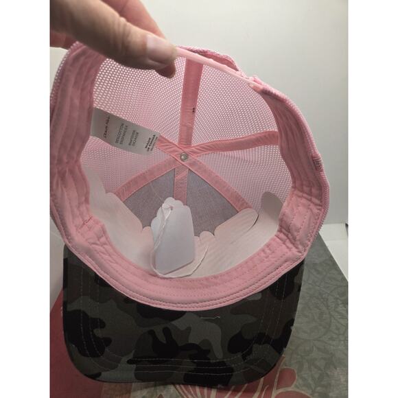Dolls Kill Pink Lace Camo Mesh Trucker Hat Adjustable Romantic Punk - Picture 6 of 8